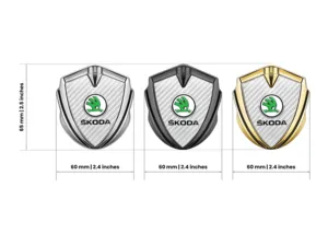 Skoda Emblema Coche Insignia Máximo Estilo Sólido Montaje